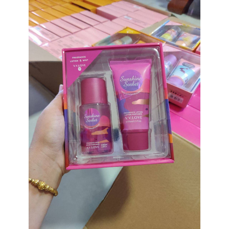 Lotion and perfume set